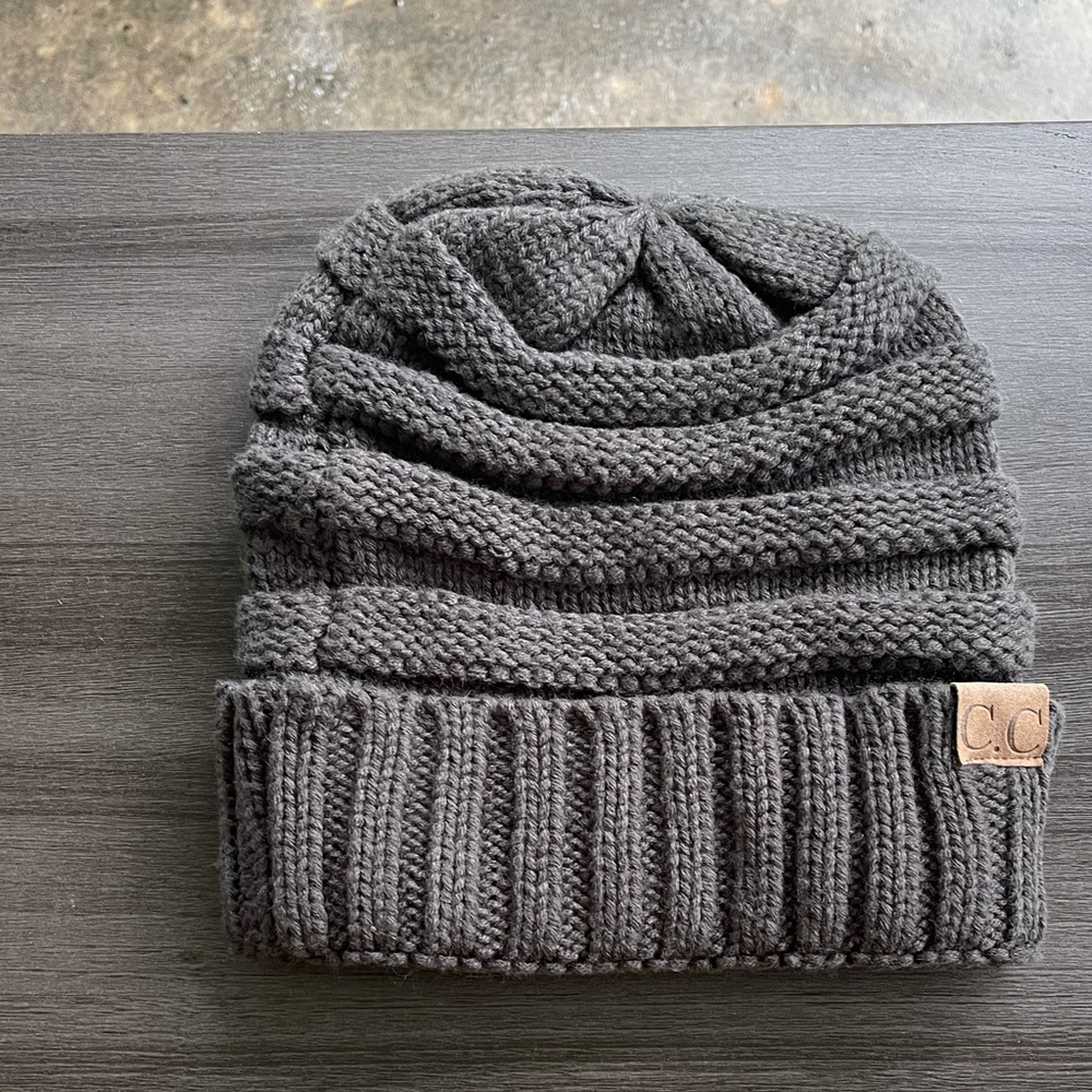 Gray beanie